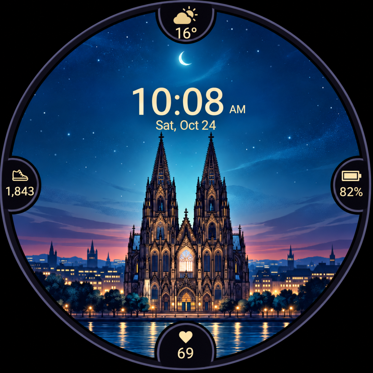 Cologne watch-face preview