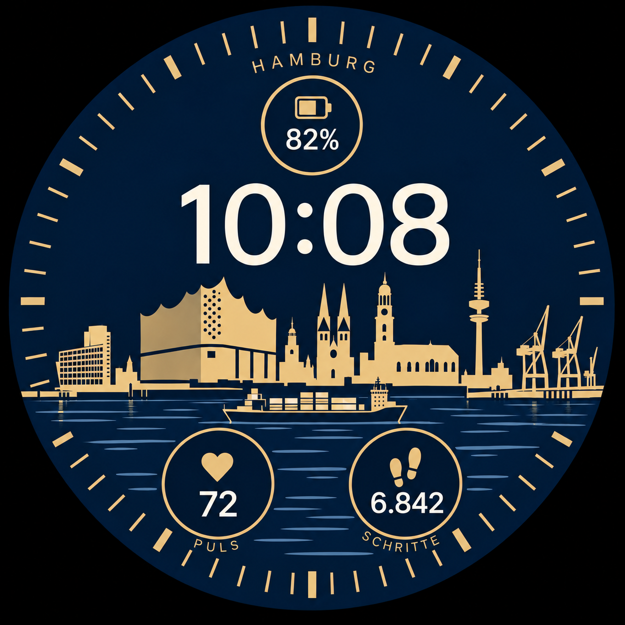 Hamburg watch-face preview